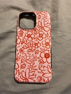 Floral Pink and Orange Phone Case - Protective Slim Fit